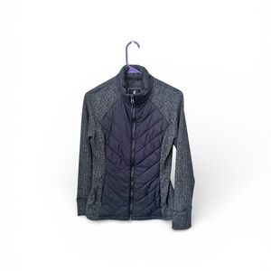 Kyodan Quilted Front Hybrid Jacket - Black/Charcoal